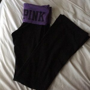 VS Pink bootcut YOGA pants